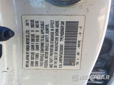 Zdjęcie 12 z 12 samochodu: 2012 HONDA CIVIC HYBRID L VIN:JHMFB4F34CS000961 - miniatura