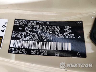 Zdjęcie 13 z 13 samochodu: 2010 TOYOTA FJ CRUISER BASE VIN:JTEBU4BF0AK077975 - miniatura