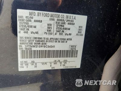Zdjęcie 12 z 12 samochodu: 2000 FORD F250 SUPER DUTY VIN:1FTNW21S9YEC54241 - miniatura