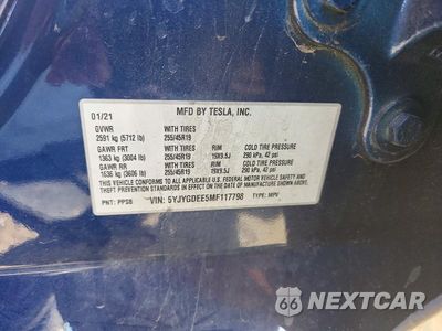 Zdjęcie 12 z 12 samochodu: 2021 TESLA MODEL Y VIN:5YJYGDEE5MF117798 - miniatura
