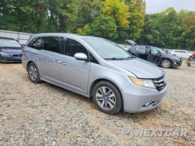 Czwarte zdjęcie samochodu z boku: 2017 HONDA ODYSSEY TOURING VIN:5FNRL5H97HB000525 - miniatura
