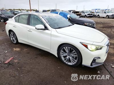 Czwarte zdjęcie samochodu z boku: 2021 INFINITI Q50 SENSORY VIN:JN1EV7CR9MM752257 - miniatura