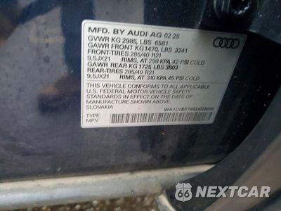 Zdjęcie 14 z 14 samochodu: 2025 AUDI Q7 PREMIUM PLUS VIN:WA1LVBF79SD026066 - miniatura
