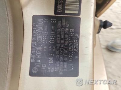 Zdjęcie 12 z 12 samochodu: 2004 KIA RIO BASE VIN:KNADC125746307818 - miniatura