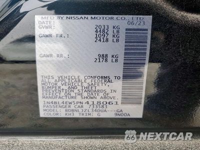 Zdjęcie 13 z 13 samochodu: 2023 NISSAN ALTIMA SL VIN:1N4BL4EW5PN418061 - miniatura