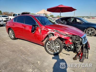 Czwarte zdjęcie samochodu z boku: 2022 INFINITI Q50 LUXE VIN:JN1EV7BP4NM311718 - miniatura