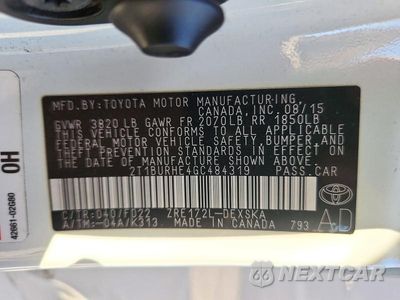 Zdjęcie 12 z 12 samochodu: 2016 TOYOTA COROLLA S SPECIAL EDITION VIN:2T1BURHE4GC484319 - miniatura