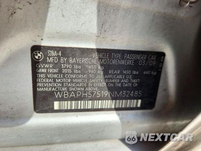 Zdjęcie 12 z 12 samochodu: 2009 BMW 328 I SULEV VIN:WBAPH57519NM32485 - miniatura