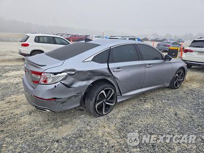 Trzecie zdjęcie samochodu z tyłu: 2022 HONDA ACCORD SPORT VIN:1HGCV1F31NA079249 - miniatura