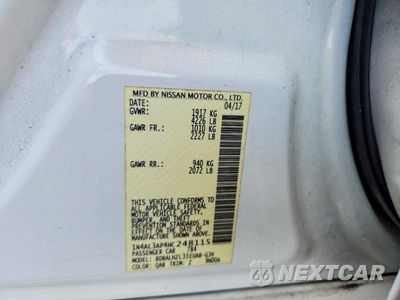 Zdjęcie 12 z 12 samochodu: 2017 NISSAN ALTIMA 2.5 SR VIN:1N4AL3AP4HC248115 - miniatura