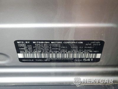 Zdjęcie 13 z 13 samochodu: 2019 MITSUBISHI OUTLANDER SE VIN:JA4AD3A30KZ049582 - miniatura