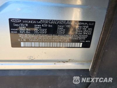 Zdjęcie 13 z 13 samochodu: 2019 HYUNDAI SANTA FE SE VIN:5NMS23AD9KH042594 - miniatura