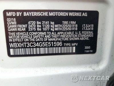 Zdjęcie 14 z 14 samochodu: 2016 BMW X1 XDRIVE28I VIN:WBXHT3C34G5E51596 - miniatura