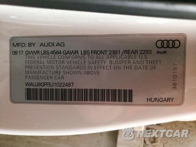 Zdjęcie 12 z 12 samochodu: 2018 AUDI A3 PREMIUM PLUS VIN:WAUJ8GFF5J1022487 - miniatura