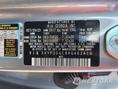 Zdjęcie 13 z 13 samochodu: 2024 KIA TELLURIDE EX VIN:5XYP3DGC8RG462410 - miniatura