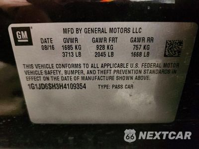 Zdjęcie 13 z 13 samochodu: 2017 CHEVROLET SONIC LT VIN:1G1JD6SH3H4109354 - miniatura