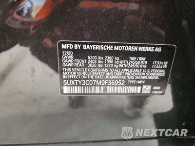 Zdjęcie 14 z 14 samochodu: 2021 BMW X3 SDRIVE30I VIN:5UXTY3C07M9F36952 - miniatura
