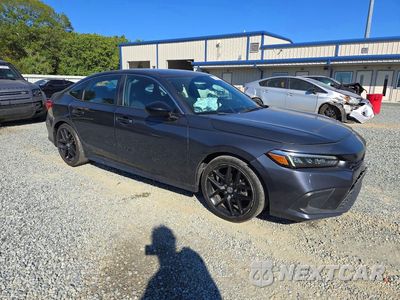 Czwarte zdjęcie samochodu z boku: 2022 HONDA CIVIC SPORT VIN:2HGFE2F23NH543492 - miniatura