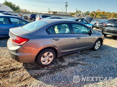 Trzecie zdjęcie samochodu z tyłu: 2013 HONDA CIVIC LX VIN:19XFB2F51DE260973 - miniatura