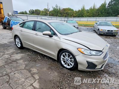 Czwarte zdjęcie samochodu z boku: 2019 FORD FUSION SE VIN:3FA6P0HD6KR280738 - miniatura