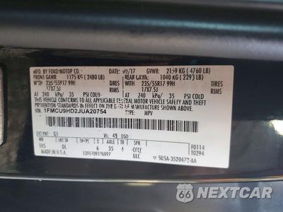 Zdjęcie 13 z 13 samochodu: 2018 FORD ESCAPE SEL VIN:1FMCU9HD2JUA20754 - miniatura
