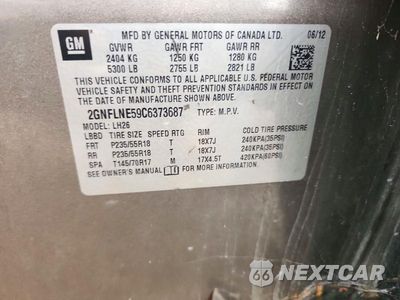 Zdjęcie 13 z 13 samochodu: 2012 CHEVROLET EQUINOX VIN:2GNFLNE59C6373687 - miniatura