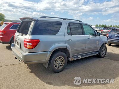 Trzecie zdjęcie samochodu z tyłu: 2003 TOYOTA SEQUOIA LIMITED VIN:5TDBT48A43S183232 - miniatura