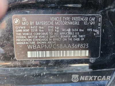 Zdjęcie 12 z 12 samochodu: 2010 BMW 335 I VIN:WBAPM7C58AA367823 - miniatura