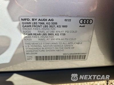 Zdjęcie 13 z 13 samochodu: 2022 AUDI E-TRON PREMIUM PLUS VIN:WA1LAAGE8NB026501 - miniatura
