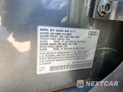 Zdjęcie 13 z 13 samochodu: 2018 AUDI Q7 PRESTIGE VIN:WA1VAAF77JD027777 - miniatura