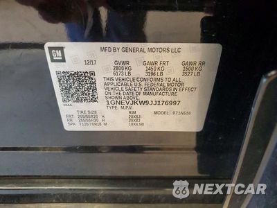 Zdjęcie 13 z 13 samochodu: 2018 CHEVROLET TRAVERSE PREMIER VIN:1GNEVJKW9JJ176997 - miniatura