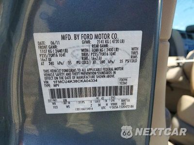 Zdjęcie 13 z 13 samochodu: 2012 FORD ESCAPE HYBRID VIN:1FMCU4K38CKA04334 - miniatura