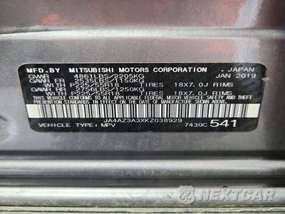 Zdjęcie 13 z 13 samochodu: 2019 MITSUBISHI OUTLANDER SE VIN:JA4AZ3A3XKZ038929 - miniatura