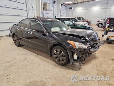 Czwarte zdjęcie samochodu z boku: 2009 HONDA ACCORD EXL VIN:1HGCP368X9A008624 - miniatura
