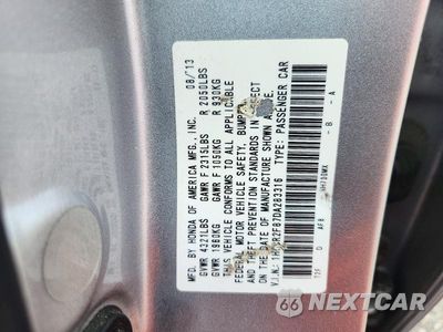 Zdjęcie 13 z 13 samochodu: 2013 HONDA ACCORD EXL VIN:1HGCR2F87DA283316 - miniatura