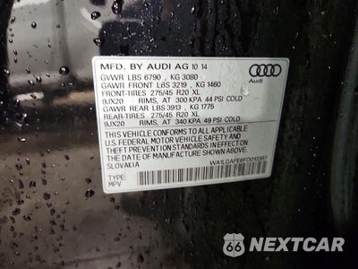 Zdjęcie 12 z 12 samochodu: 2015 AUDI Q7 PREMIUM PLUS VIN:WA1LGAFE6FD010397 - miniatura