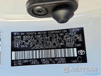 Zdjęcie 13 z 13 samochodu: 2024 TOYOTA COROLLA HYBRID SE VIN:JTDBCMFE6R3054716 - miniatura