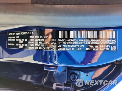 Zdjęcie 13 z 13 samochodu: 2018 ALFA ROMEO STELVIO TI SPORT VIN:ZASFAKNN8J7C01071 - miniatura