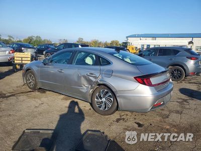 Drugie zdjęcie samochodu z przodu: 2020 HYUNDAI SONATA HYBRID BLUE VIN:KMHL24JJ6LA009947 - miniatura