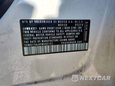 Zdjęcie 12 z 12 samochodu: 2015 VOLKSWAGEN JETTA SE VIN:3VWD17AJ4FM302151 - miniatura