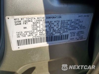 Zdjęcie 13 z 13 samochodu: 2002 TOYOTA RAV4 BASE VIN:JTEHH20V020165287 - miniatura