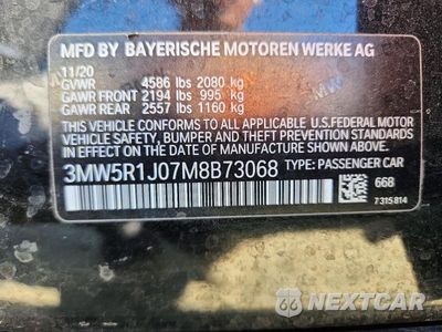 Zdjęcie 12 z 12 samochodu: 2021 BMW 330I VIN:3MW5R1J07M8B73068 - miniatura