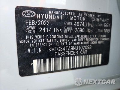 Zdjęcie 12 z 12 samochodu: 2022 GENESIS G70 2.0T VIN:KMTG34TA9NU102092 - miniatura