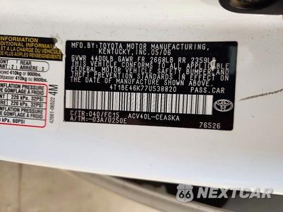 Zdjęcie 12 z 12 samochodu: 2007 TOYOTA CAMRY SE VIN:4T1BE46K77U538820 - miniatura