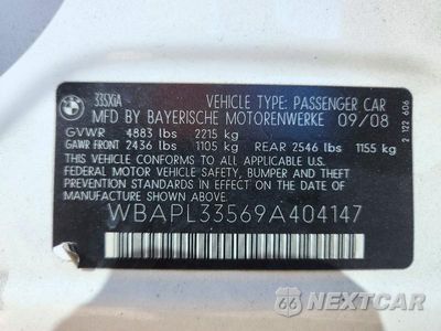 Zdjęcie 13 z 13 samochodu: 2009 BMW 335 XI VIN:WBAPL33569A404147 - miniatura