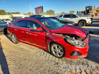 Czwarte zdjęcie samochodu z boku: 2019 HYUNDAI SONATA VIN:5NPE34AF8KH754177 - miniatura