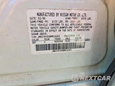Zdjęcie 12 z 12 samochodu: 2006 INFINITI G35 BASE VIN:JNKCV51E06M514243 - miniatura