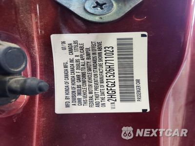 Zdjęcie 12 z 12 samochodu: 2006 HONDA CIVIC SI VIN:2HGFG21526H711023 - miniatura