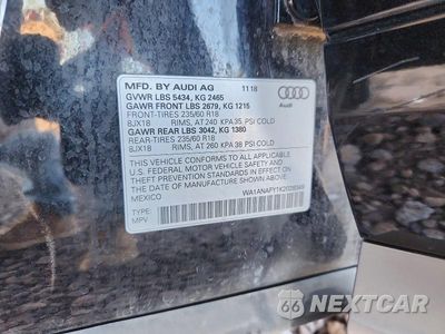 Zdjęcie 13 z 13 samochodu: 2019 AUDI Q5 PREMIUM VIN:WA1ANAFY1K2028349 - miniatura