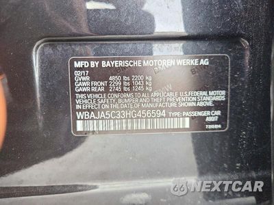 Zdjęcie 13 z 13 samochodu: 2017 BMW 530 I VIN:WBAJA5C33HG456594 - miniatura